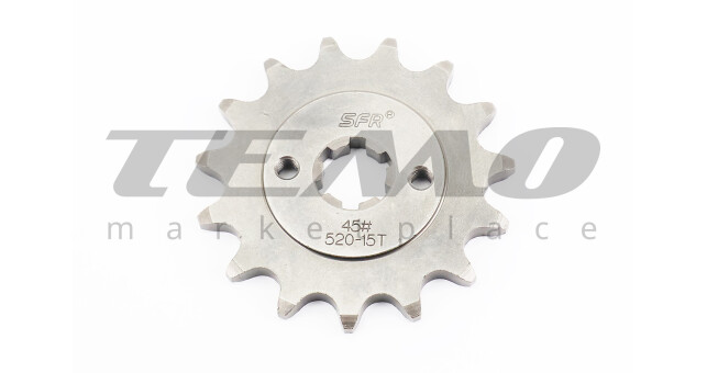 Зірка передня SFR 520H 15T під шліц 4 мм PULSAR P180/NS 200/AVENGER 220cc - фото 1