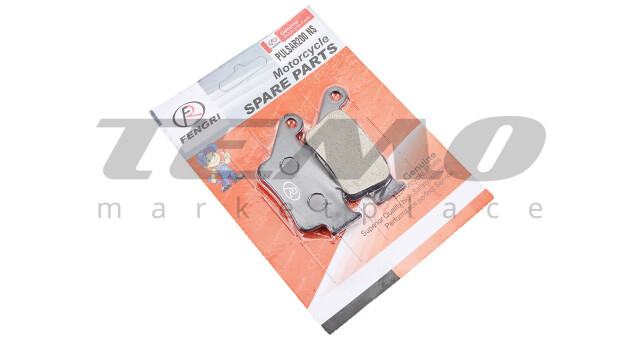 Гальмівні колодки (дискові) PULSAR NS-200; RS200; Dominar 220, "DK151085", чорні - фото 1