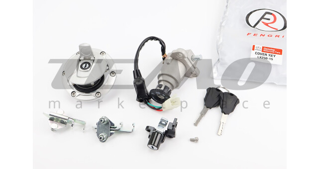 Loncin LX250-15 Замки к-кт (зажигания, бардачка, крышка бака) - фото 1