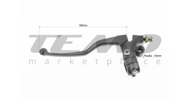 Loncin LX300-6 Важіль керма лівий з кріпленням під дзеркало (М10) - фото 3