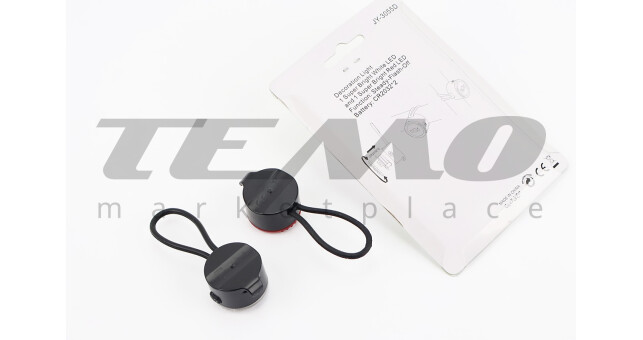 Фонарь передний 1 диод+задний 1 диод, силиконовые к-кт, JY-3055D (без батареек) - фото 2