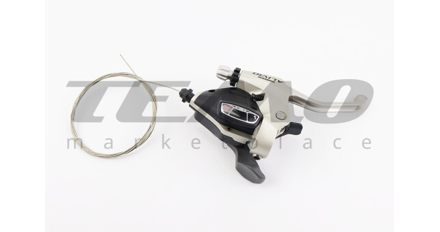 Перемикач (моноблок) 8 швидкості, сіро-чорний ALIVIO ST-M410 - фото 1