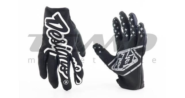 Перчатки L з силіконовими вставками, чорно-білі, НЕ оригінал - фото 1