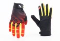 Перчатки XL з силіконовими вставками, чорно-помаранчево-жовті, НЕ оригінал - фото 1