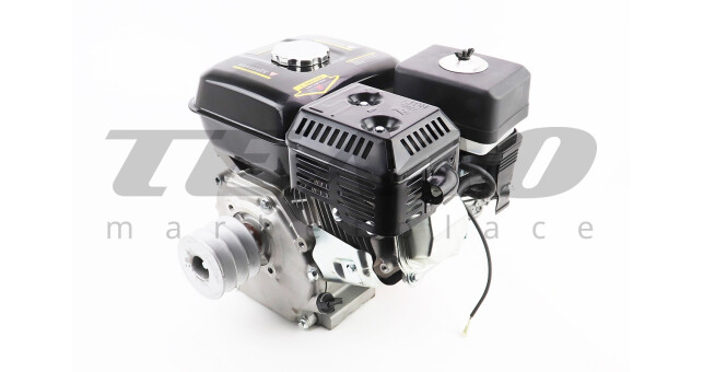 Двигатель мотоблочный в сборе, вал шпонка D-19mm, 7,0л.с. 170F, фильтр масляный + шкив SPB - фото 2