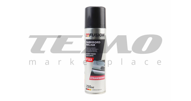Поліроль для пластика з ароматизатором (полуниця) "DASHBOARD POLISH", Аерозоль 250ml - фото 1