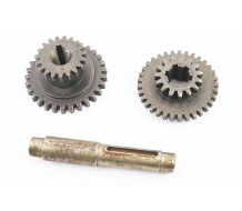 Вал КПП вторинний L-145mm +шестерня Z-19x31+шестерня Z-19, к-кт 3шт 81-1