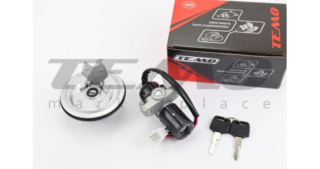 Loncin LX200GY-3 Замки к-кт (зажигания, крышка бака) тип 1 - фото 1