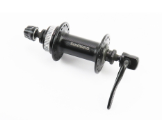 Втулка передняя MTB алюминиевая 14Gx36H, Disk-brake Center Lock, крепл. эксцентрик, чёрная HB-TX505