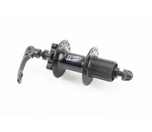Втулка задня MTB алюмінієва 14Gx32H під касету 8-11зв, Disk-brake, 2 пром-підшипники 6200 2RS, кріпл. ексцентрик, чорна FB-A291В