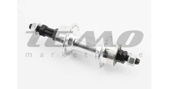 Втулка задня MTB алюмінієва 14Gx36H під вільнобіг, Disk-brake (різьба), 2 пром-підшипники 6200 2RS, кріпл. гайка, FB-A209B - фото 2