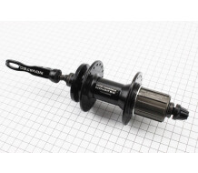 Втулка задня MTB алюмінієва 14Gx36H під касету 8-10зв, Disk-brake, 2 пром-підшипники 6000 2RS, кріпл. ексцентрик, чорна D762TSBT
