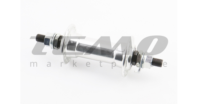 Втулка передняя MTB алюминиевая 14Gx36H, V-brake, 2 пром-подшипники 6000 2RS, крепл. гайка, FB-A201B - фото 1