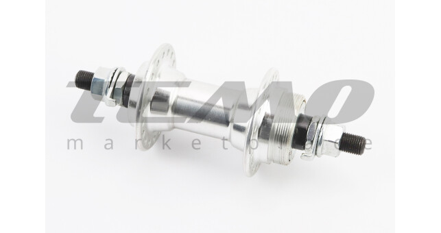 Втулка передняя MTB алюминиевая 14Gx36H, Disk-brake (резьба), крепл. гайка - фото 1