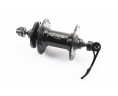 Втулка передня MTB алюмінієва 14Gx36H, Disk-brake, 2 пром-підшипники 6000 2RS, кріпл. ексцентрик, чорна D471SBT