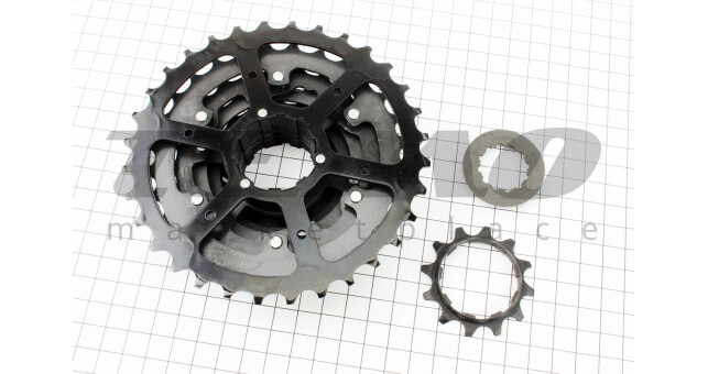 Касета 8зв. 12.14.16.18.21.24.28.32Т, чорна ACERA CS-HG200 - фото 2