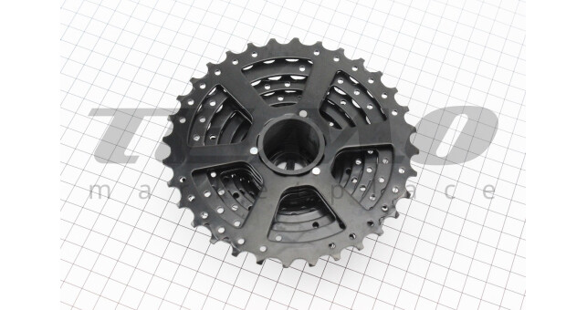 Кассета 9зв. 11.13.15.17.19.21.24.28.32Т, чёрная KDF-CS932 - фото 2