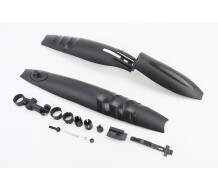 Крила пластмасові 24-26" MTB швидкознімні, чорні HC-373