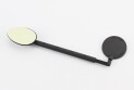 Зеркало круглое, регулируемое, телескопическое, крепление на липучке к шлему велосипеда, чёрное SBM-2270 - фото 2