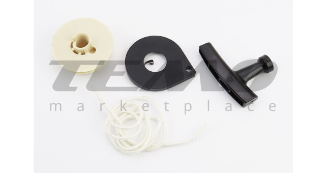 Шкив стартера 2 зацепа 4500/5200 + пружина + ручка + шнур к-кт - фото 2