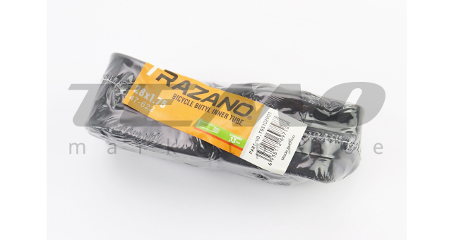 Велокамера TRAZANO 28&quot;x1.75 AV 35 прямой ниппель - фото 3