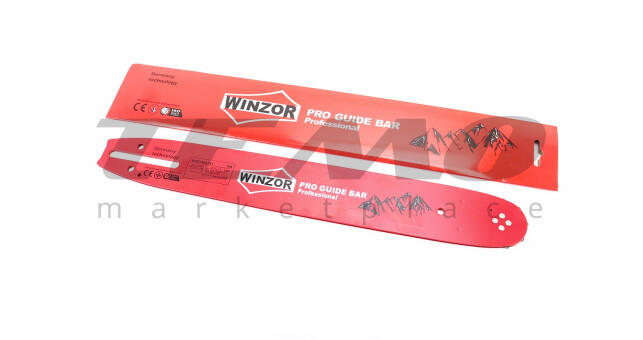 Шина для бензопилы WINZOR 14" 1.3 мм 3/8" 52 звена L-42 см PRO SERIA - фото 1