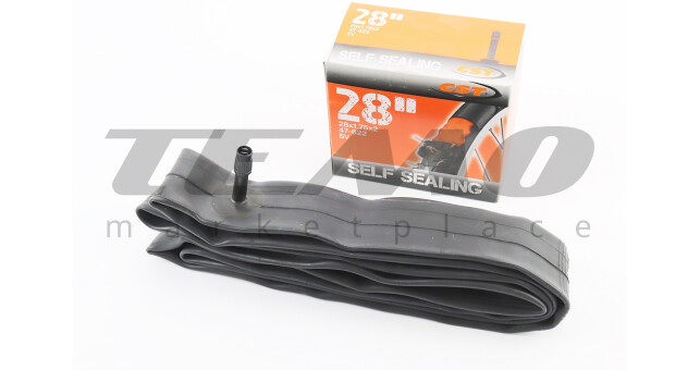 Велокамера CST 28"x1.75x2 AV 35 прямий ніпель з герметиком - фото 1