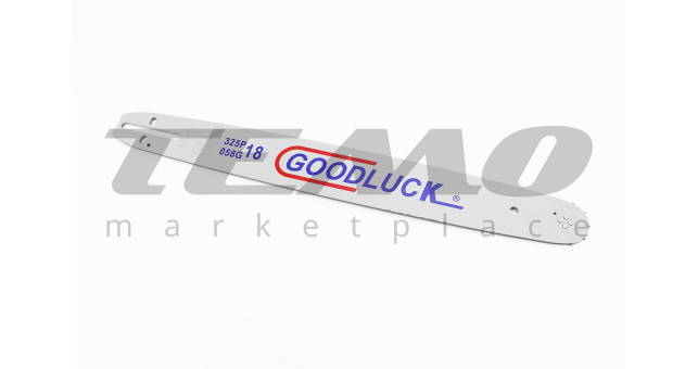 Шина для бензопилы GoodLuck 18&quot; 1.5 мм 325 72 звена L-52 см подходит на Китай отверстия натяжителя овал - фото 1