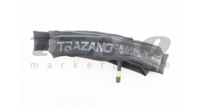 Велокамера TRAZANO 29"x1.75-2.1 AV 48 прямой ниппель с герметиком - фото 2