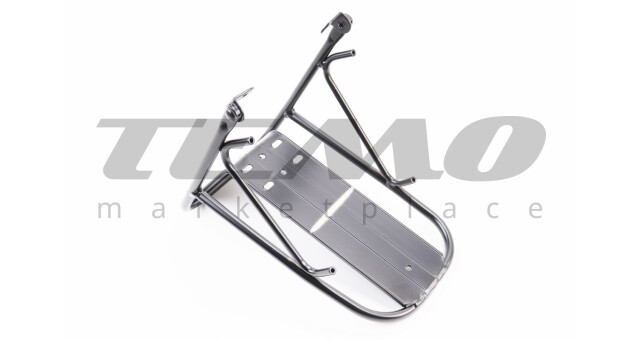 Багажник 24-29" передній алюміній, цільнозварний, кріплення під V-brake гальмо, чорний HS-028 - фото 2