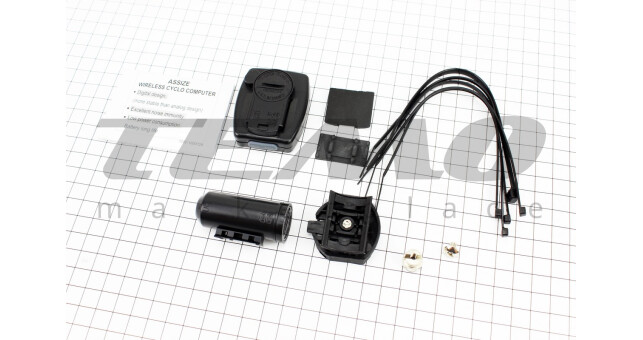 Велокомпьютер 11-функций, беспроводной, чёрный AS-4000 (без батареек) - фото 2