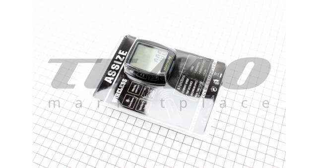 Велокомпьютер 11-функций, беспроводной, чёрный AS-4000 (без батареек) - фото 3