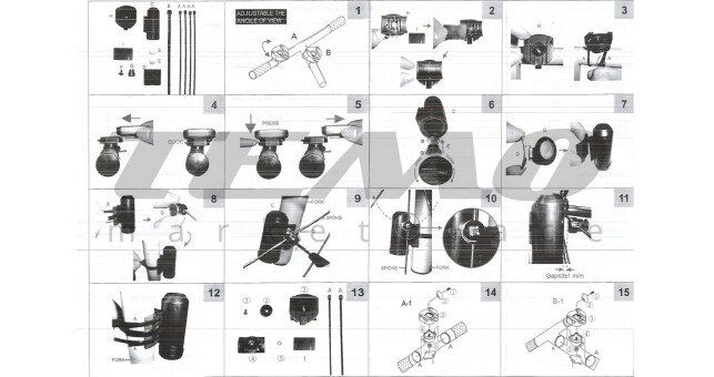 Велокомпьютер 11-функций, беспроводной, чёрный AS-4000 (без батареек) - фото 5