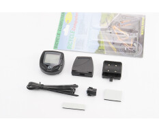 Велокомп'ютер 15-функцій, бездротовий, вологозахисний, чорний (без батарейок) Crosser 368С