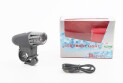 Ліхтар передній 1 діод 200 lumen, Li-ion 3.7V 1200mAh зарядка від USB, вологозахисний, чорно-сірий - фото 1