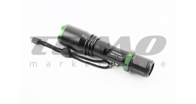 Ліхтар передній 1 діод 2800 lumen алюмінієвий, Li-ion 3.7V 3800mAh з зарядкою, вологозахисний, чорний BL-1820 - фото 2