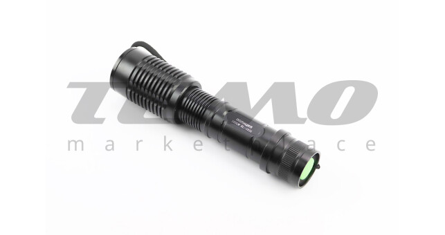 Ліхтар передній 1 діод 2800 lumen алюмінієвий, Li-ion 3.7V 4200mAh з зарядкою, вологозахисний, чорний BL-1836 - фото 2