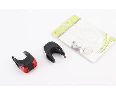 Ліхтар передній 2 діода+задній 2 діода силіконові к-кт, JY-267-6 (без батарейок)