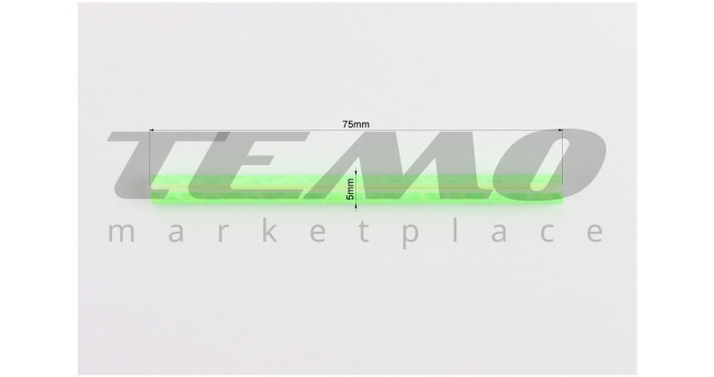 Світловідбивачі на спиці 5х75 мм, 12шт к-кт, салатові JY-1201 - фото 2