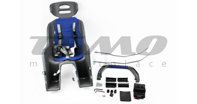 Сидіння для перевезення дітей пластмасове заднє, кріпл. швидкознімне, триточковий ремінь безпеки, SBC-137 - фото 1