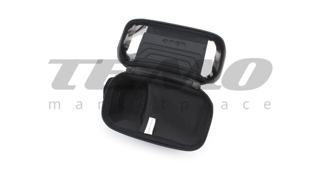 Сумка на раму (жёсткий чехол) с водонепроницаемым отделением для смартфона 175х90х60 мм, солнцезащитный козырёк, крепл. на липучке, влагозащитная - фото 3