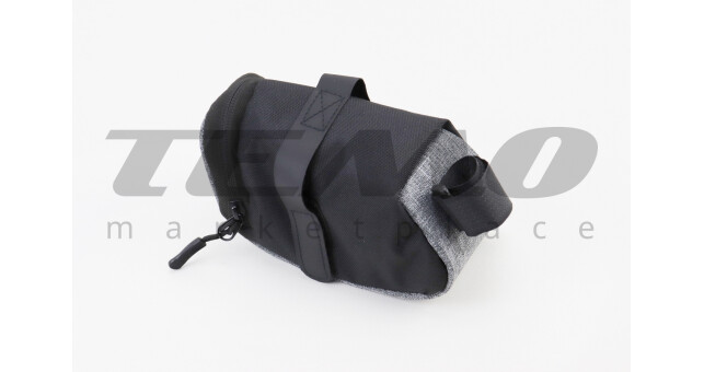 Сумка під сидіння, кріпл. на липучці, чорно-сіра - фото 2