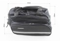 Сумка трансформер на багажник, раскладные боковые карманы, светоотражающие полосы, чёрно-серая, не оригинал - фото 4