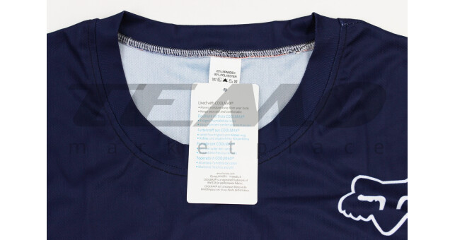 Футболка (Джерси) мужская L-(Polyester 80%/Spandex 20%), короткие рукава, свободный крой, сине-бирюзовая, не оригинал - фото 3