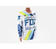 Футболка (Джерсі) чоловіча L-(Polyester 100%), довгі рукави, вільний крій, біло-синя, не оригінал