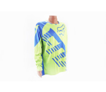 Футболка (Джерсі) чоловіча L-(Polyester 100%), довгі рукави, вільний крій, салатово-синя, не оригінал
