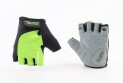 Перчатки без пальцев M с гелевыми вставками под ладонь, чёрно-салатовые SBG-1457 - фото 1