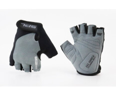 Перчатки без пальцев L с гелевыми вставками под ладонь, чёрно-серые SBG-1457