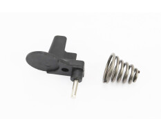 Улавливатель (ограничитель) цепи+пружина амортизатора к-кт