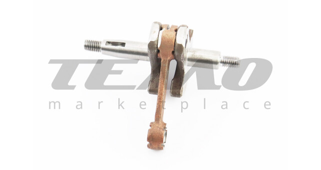 Коленвал 1E36F шатун - желтый - фото 1